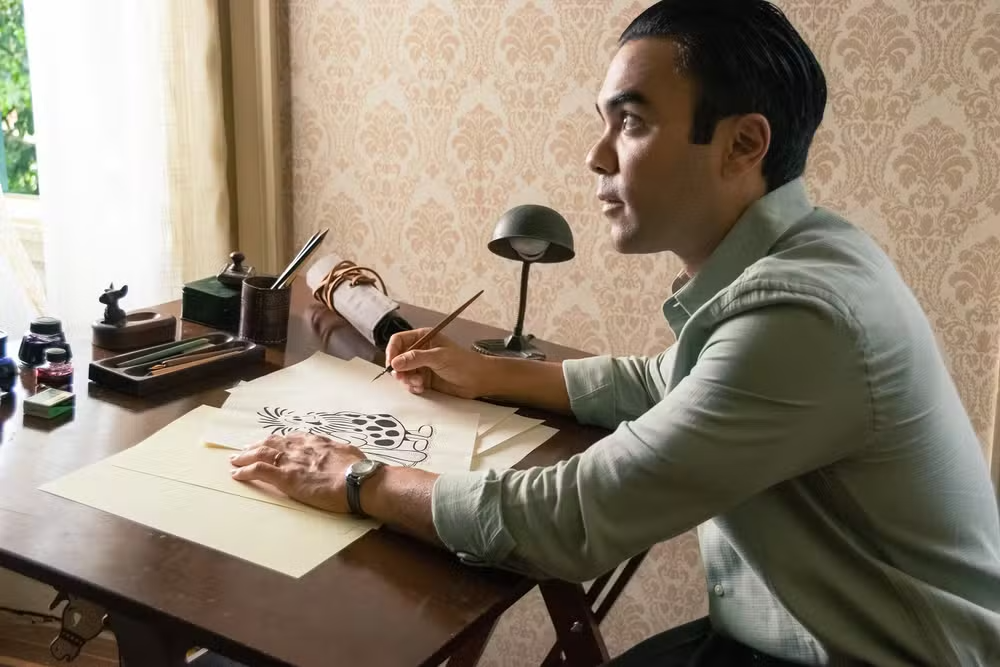 Mauro Sousa, filho de Mauricio de Sousa, interpreta o desenhista em filme