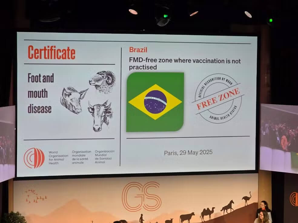 Certificado da Organização Mundial de Saúde Animal