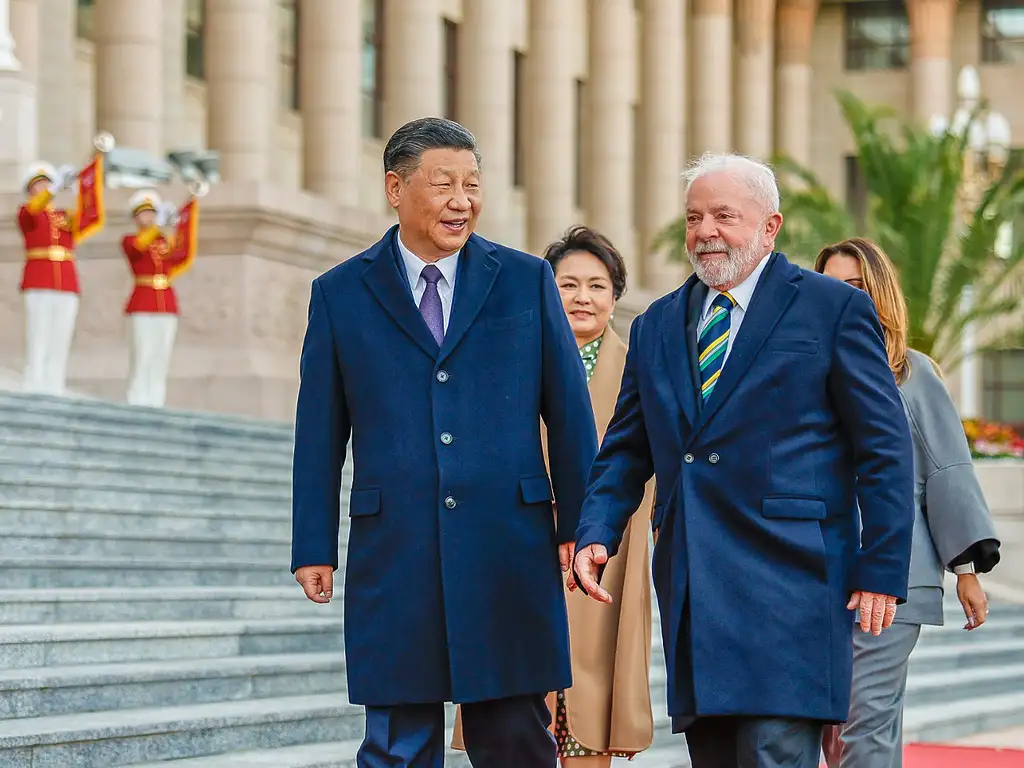 Presidente da China, Xi Jinping, e Lula