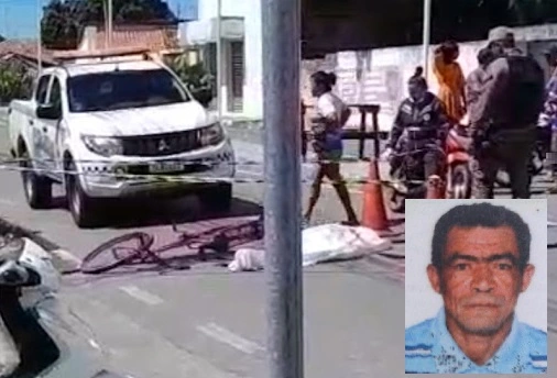 João Evangelista trafegava em uma bicicleta quando foi atingido por uma moto conduzida por um adolescente