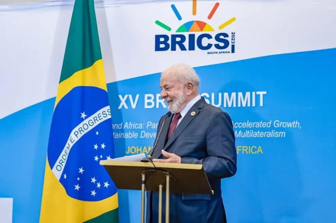 O presidente Lula (PT): O Brasil assumiu a presidência rotativa do Brics com a chegada de 2025