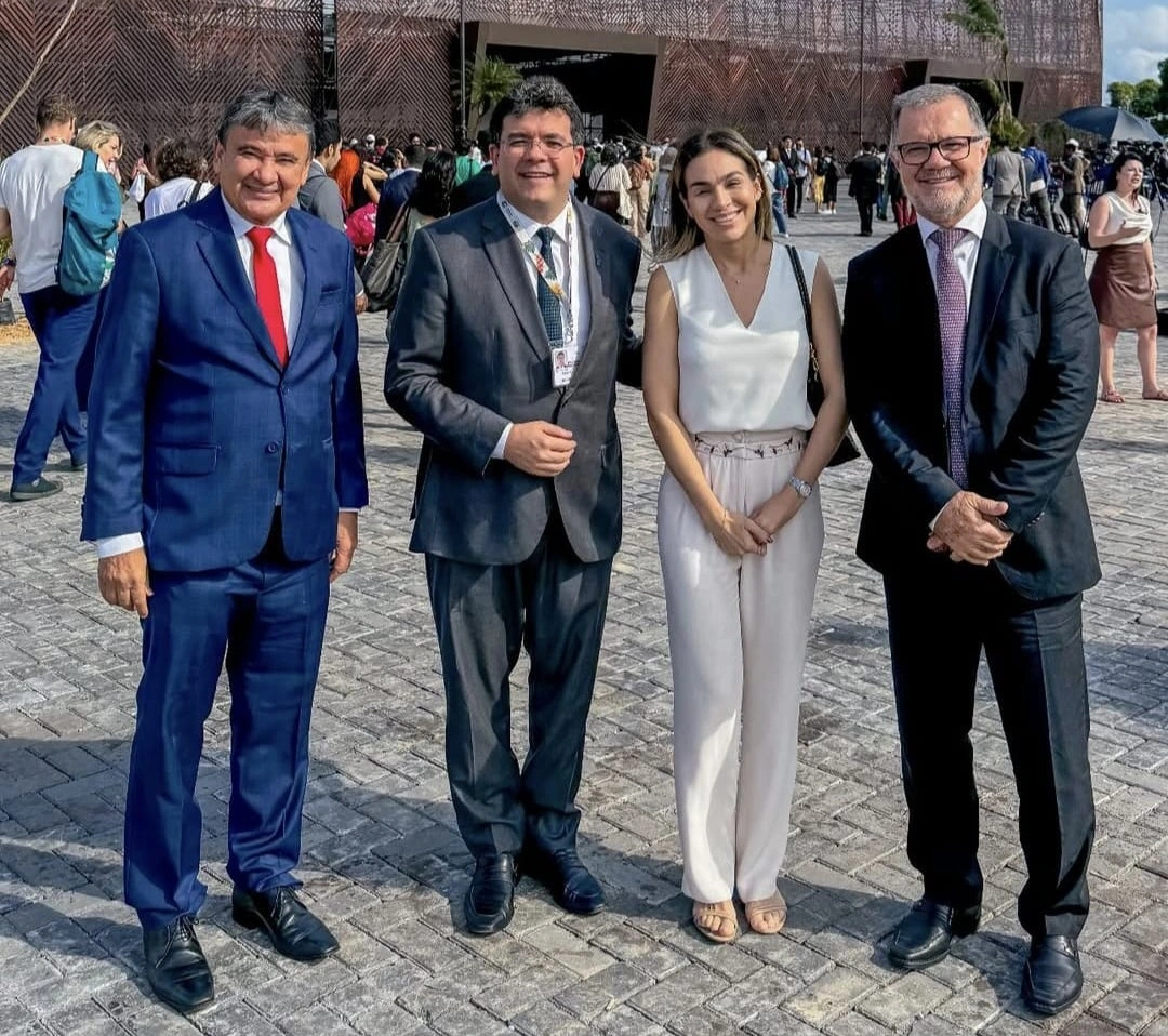 Rafael Foneles, Isabel Fonteles e Wellington Dias participam da abertura da COP30