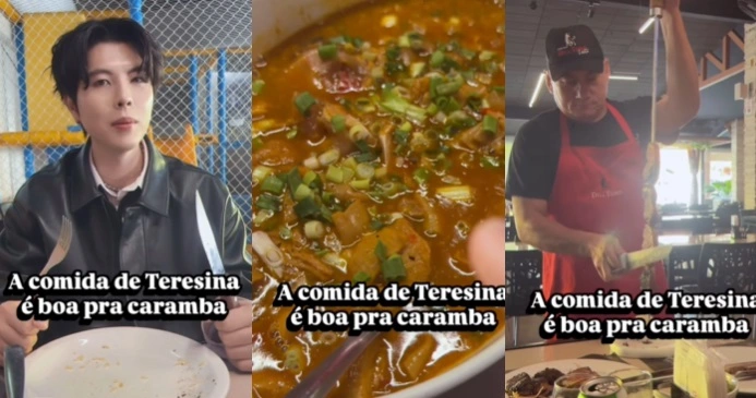 Cantor sul-coreano Kisu elogia comida de Teresina