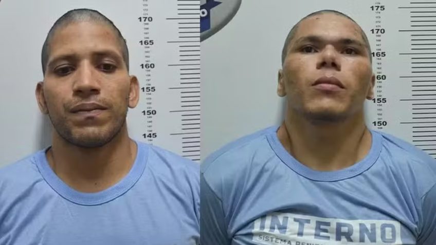 Os criminosos Rogério e Deibson fugiram da Penitenciária Federal de Mossoró (RN) em 14 de fevereiro
