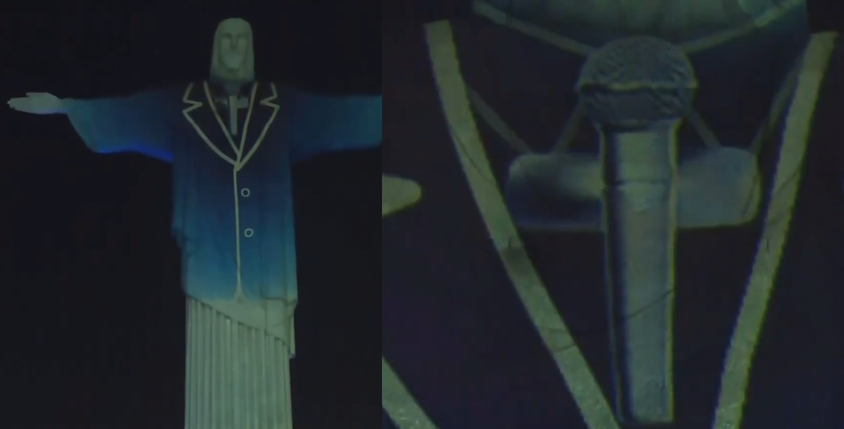Cristo Redentor homenageia Silvio Santos