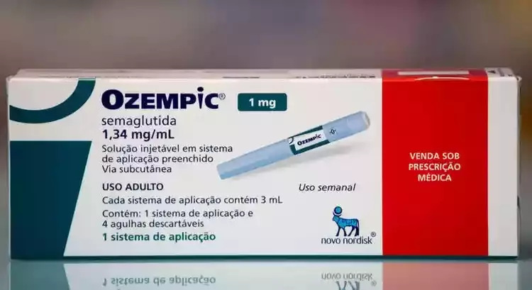 Caixa contendo o medicamento “Ozempic”