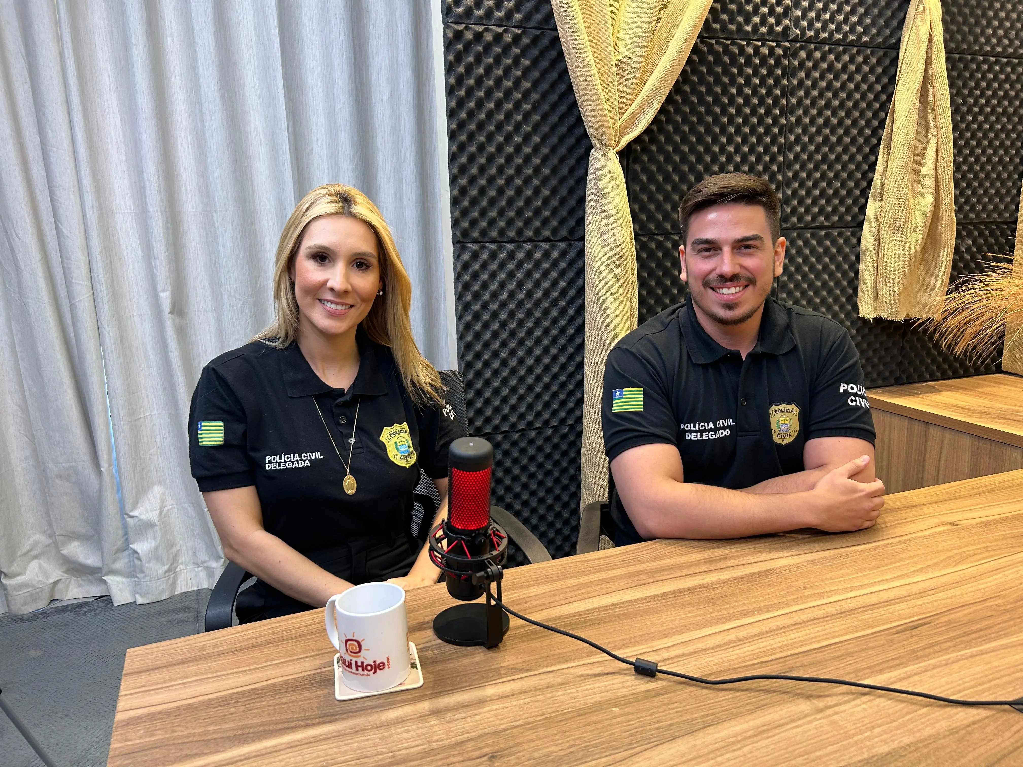 Delegada Rosa Chaib e delegado Hugo Alcântara, da Delegacia de Proteção à Criança e ao Adolescente