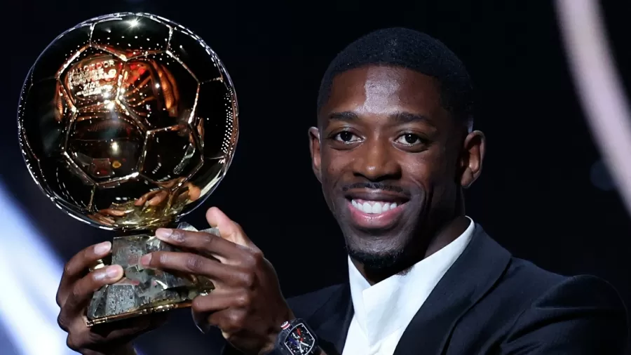 Ousmane Dembélé, atacante do PSG e da seleção francesa empilhou títulos na última temporada europeia