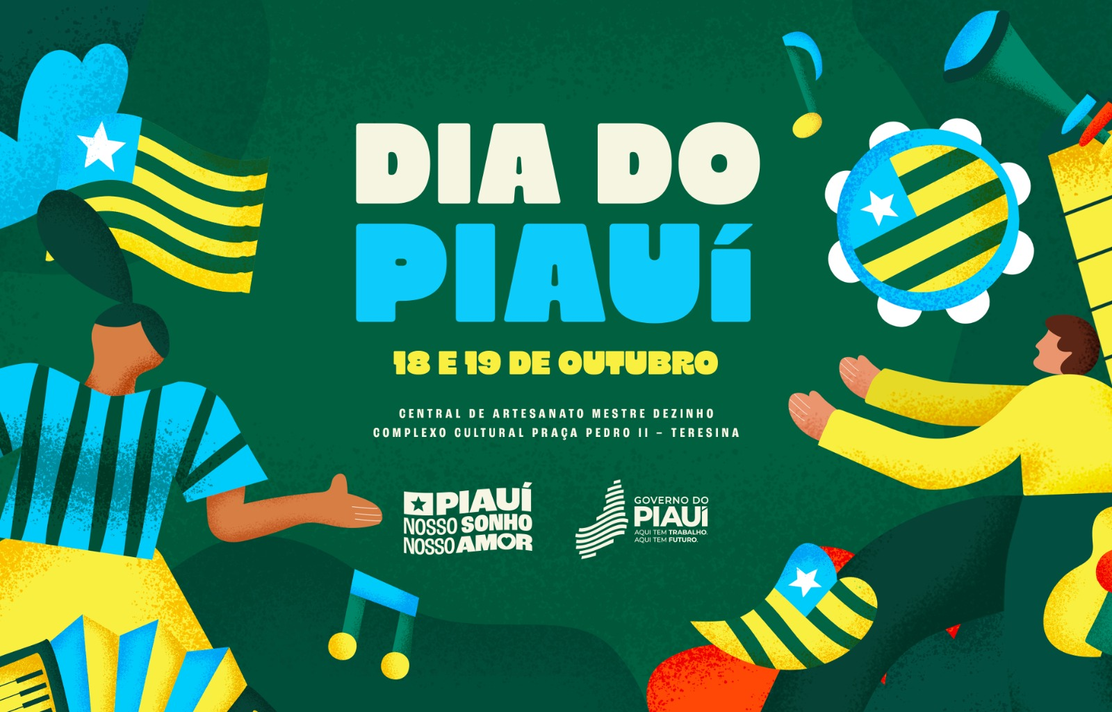 Dia do Piauí será celebrado com vasta programação cultural no Centro de Teresina