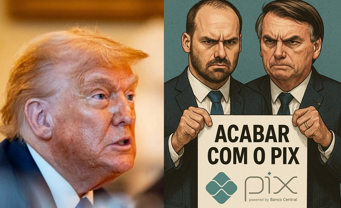 Donald Trump e os Bolsonaros querem acabar com o PIX