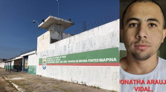 Jonathan Araújo Vidal foi preso por participar da chacina que resultou na morte de três pedreiros em Parnaíba