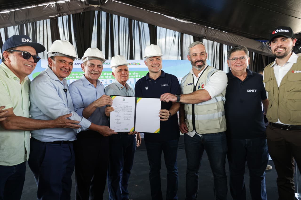 Assinatura da ordem de serviço da duplicação da BR-343