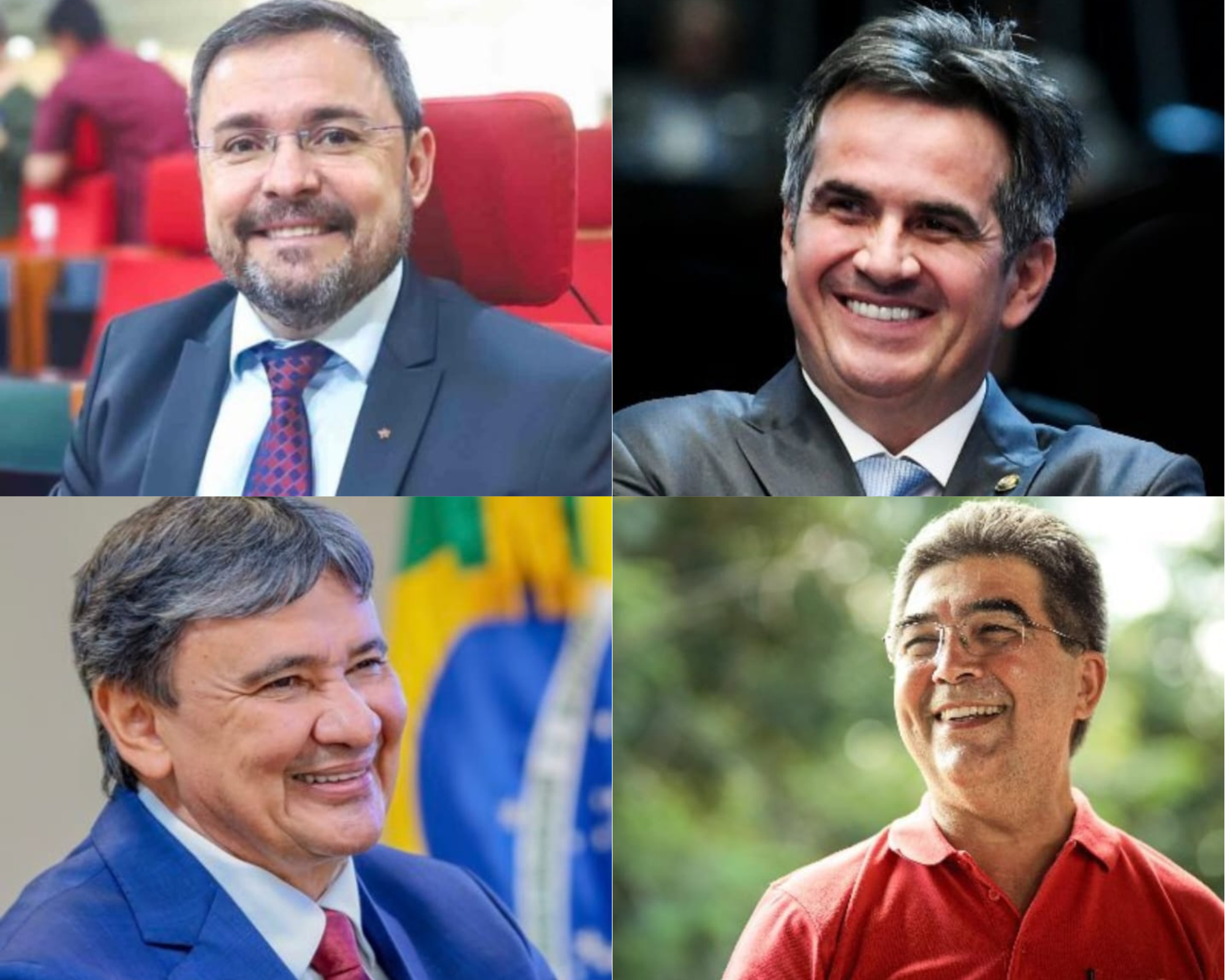 Deputado Fábio Novo; Senador Ciro Nogueira; Ministro  Wellington Dias; Deputado Francisco Limma