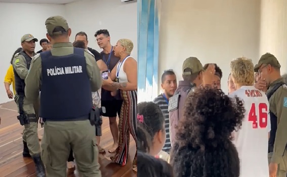 Reunião termina em confusão na Escola de Teatro Gomes Campos