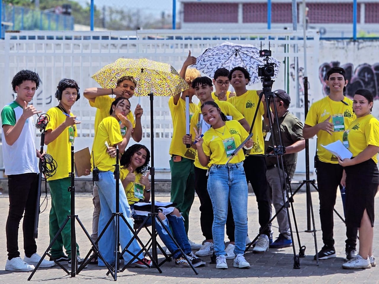 Alunos do Curso Técnico de Audiovisual do Ceti Premen Norte