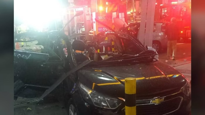 Explosão em posto de combustíveis