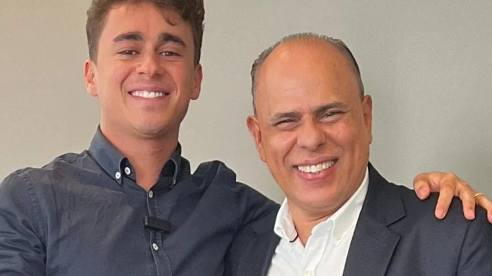 Nikolas e seu tio Enéas Fernandes, pai de Glaycon