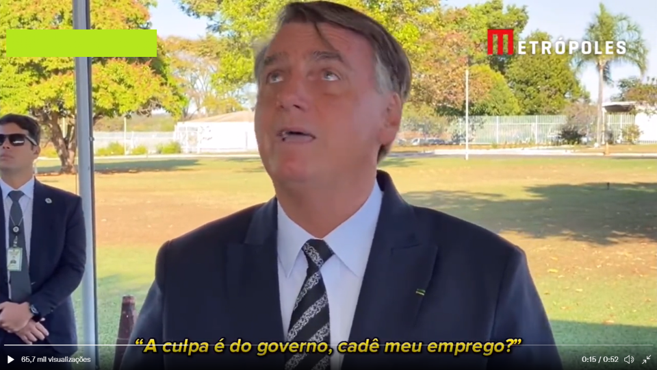 Bolsonaro faz ironias