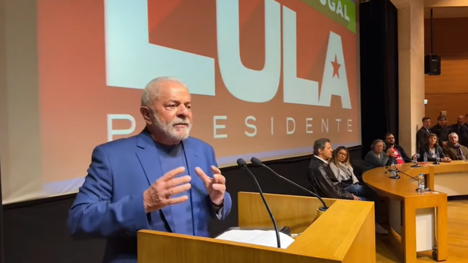 Lula fala à comunidade brasileira em Lisboa