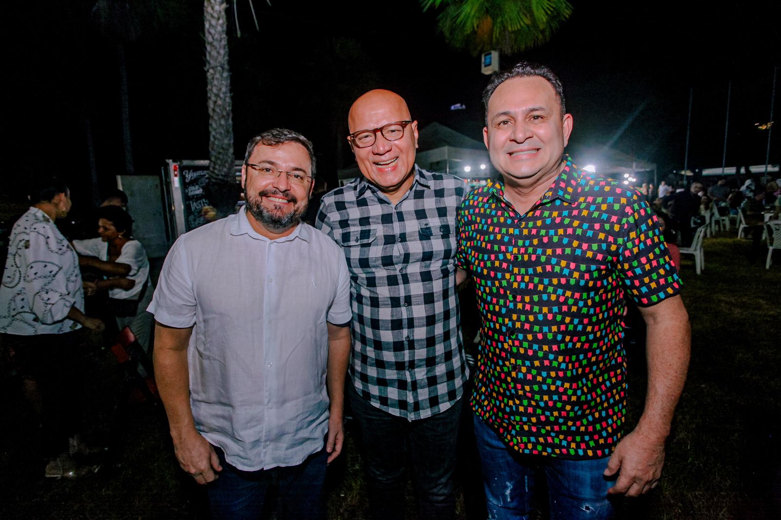 Fábio Novo, Franzé Silva e Carlos Anchieta, secretário de Cultura