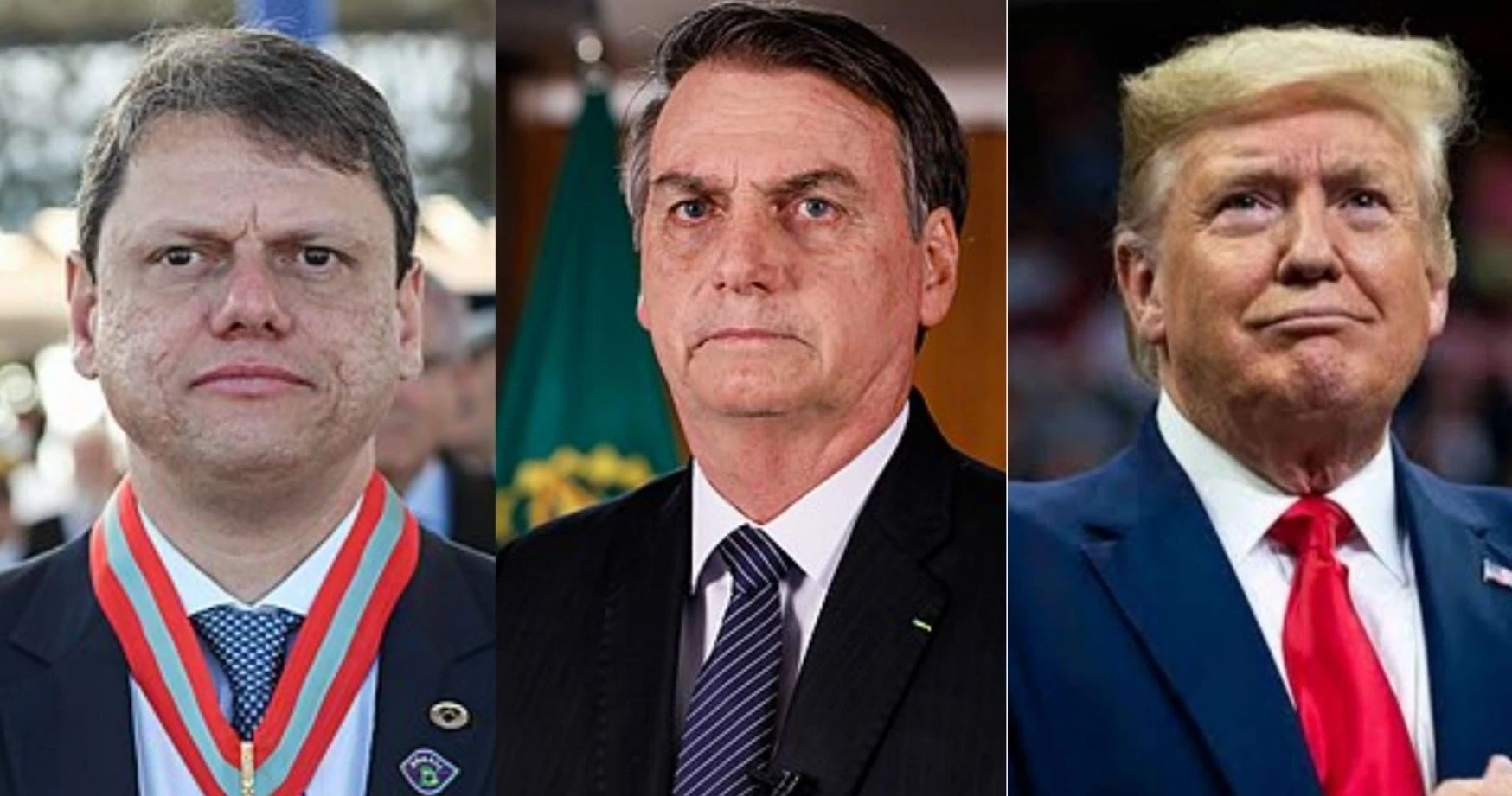 Tarcísio Freitas, Jair Bolsonaro, Donald Trump