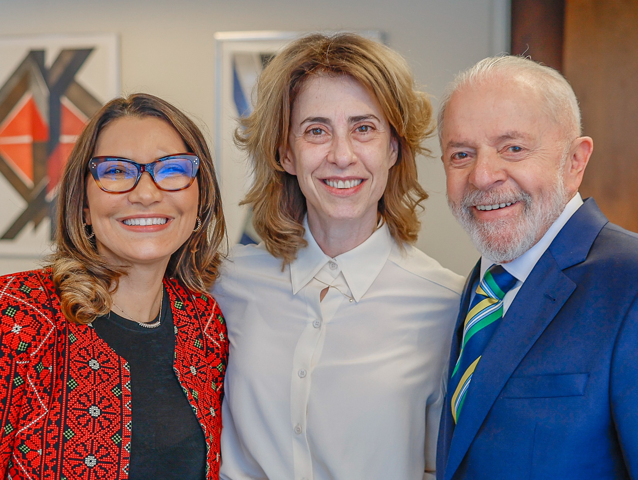 Janja, Fernanda Torres e Lula