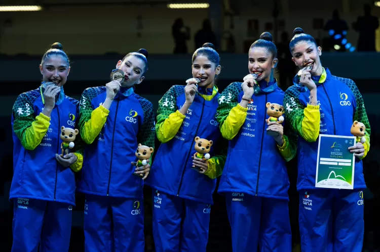 Brasil conquista medalha de prata no mundial de Ginástica Rítmica