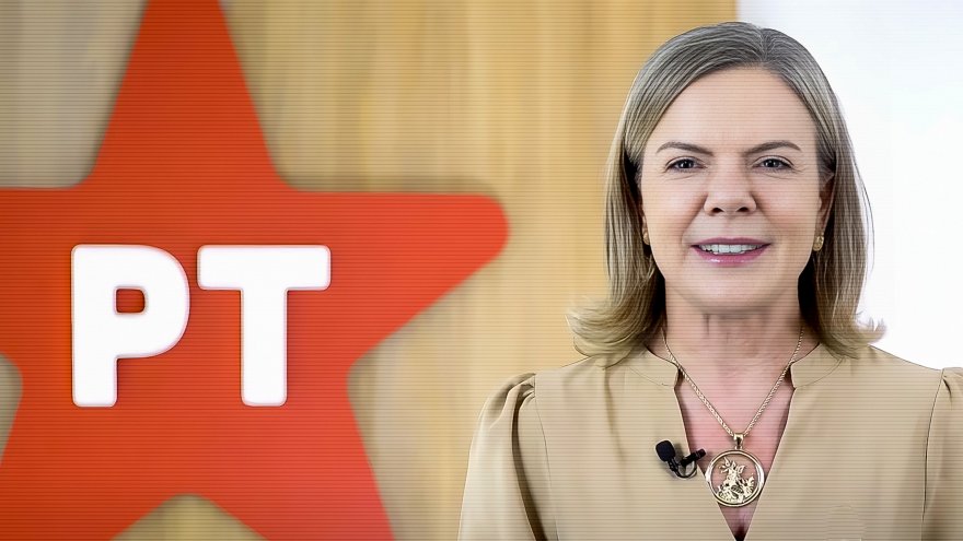 Presidenta nacional do PT, Gleisi Hoffmann
