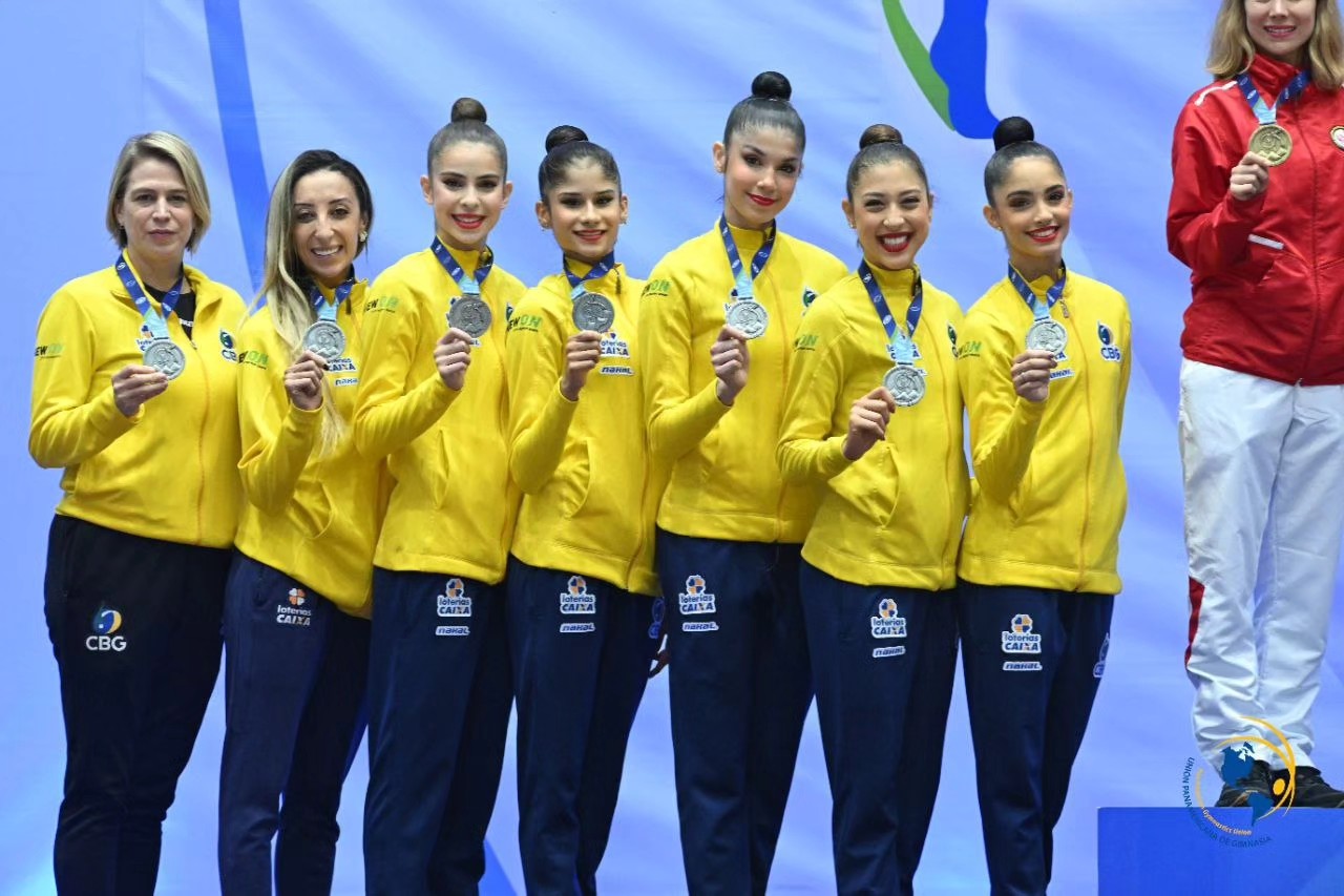 Brasil conquista 12 medalhas no Pan-Americano de Ginástica Rítmica