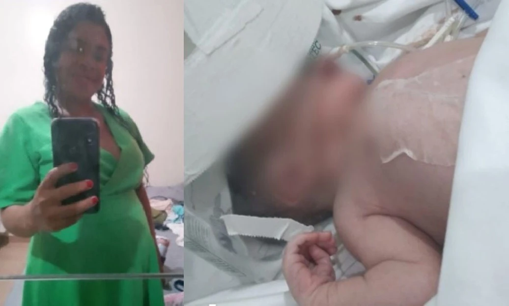 Daiane Barbosa morreu durante o parto e o bebê está internado em estado grave