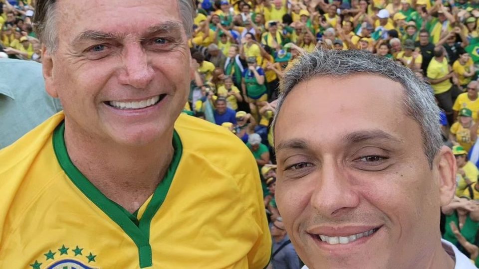 Gustavo Gayer e o ex-presidente Jair Bolsonaro