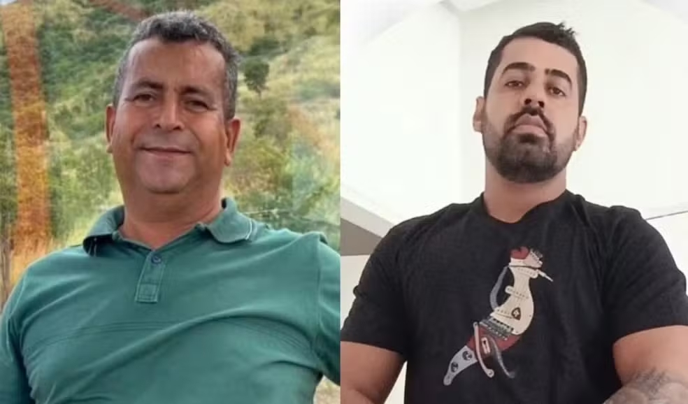 O motorista Lázaro Maciel Soares da Silva (à esquerda) e o policial Gercino Bahia da Silva Júnior (à direita)