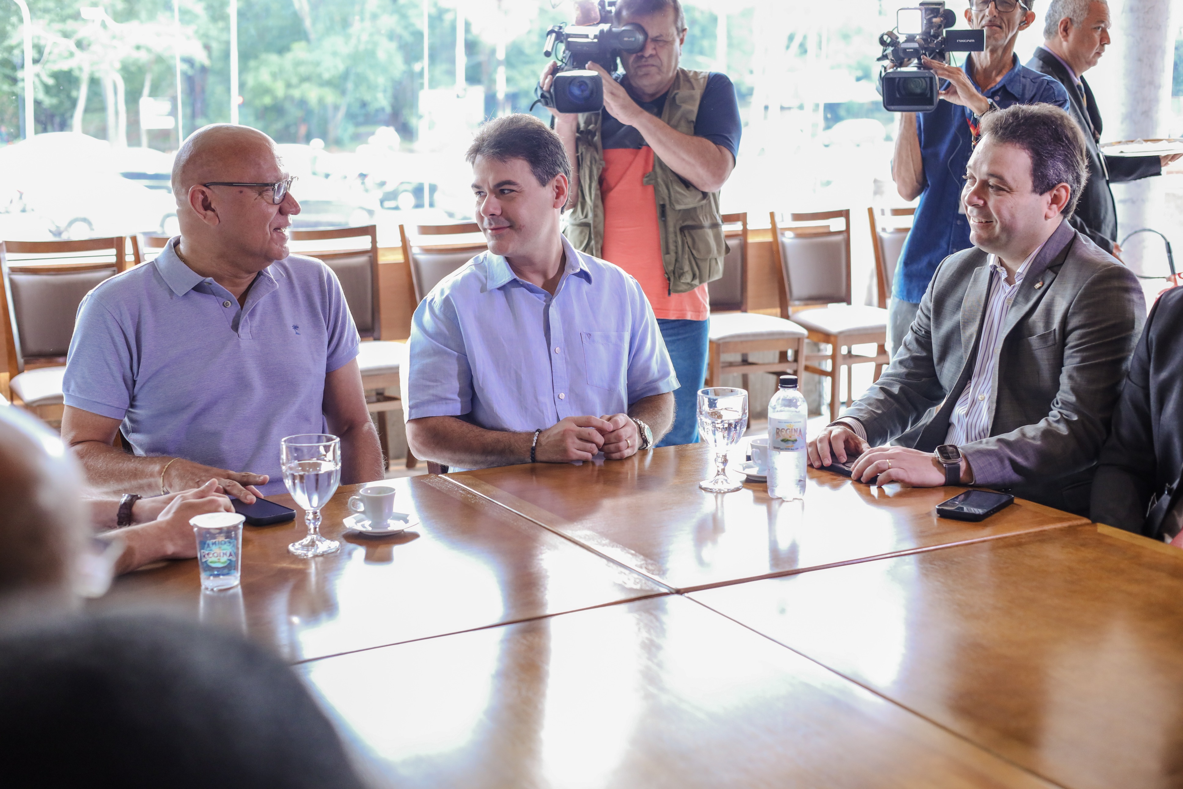 Franzé Silva (PT) e Severo Eulálio (MDB) se reuniram com as equipes de transição