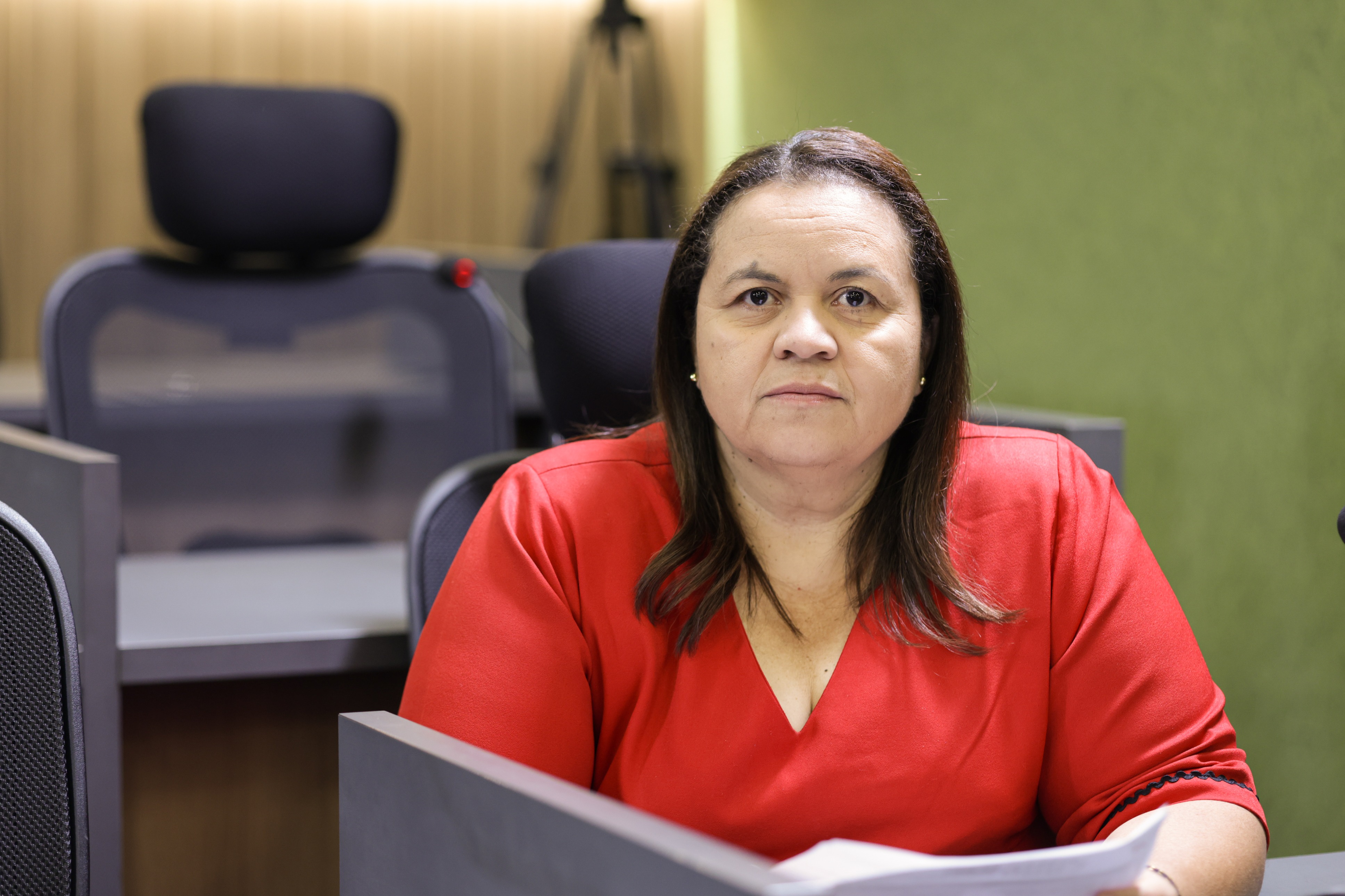 A deputada Elisângela Moura (PCdoB), presidente da Comissão de Defesa dos Direitos da Mulher da Alepi