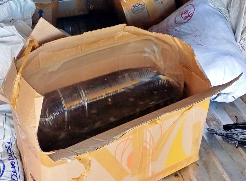 Carga apreendida pela Adapi