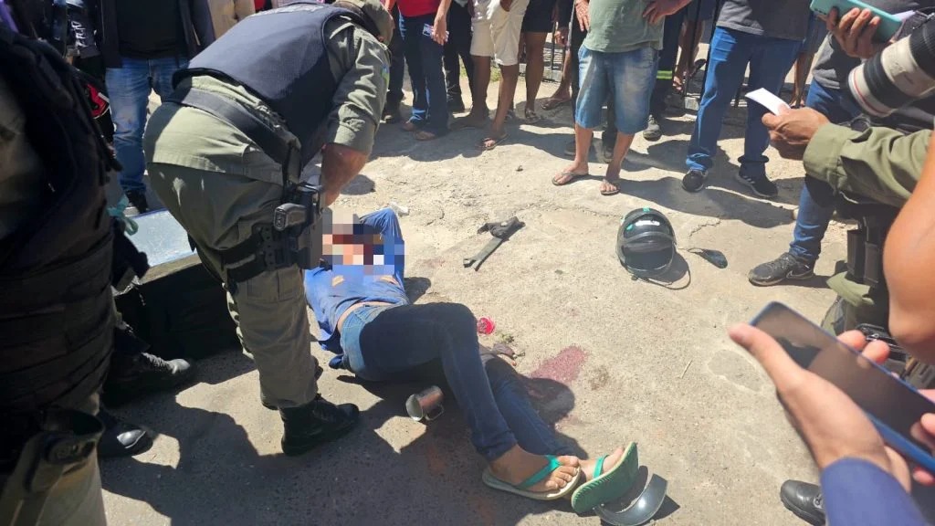 Suspeito baleado durante tentativa de assalto