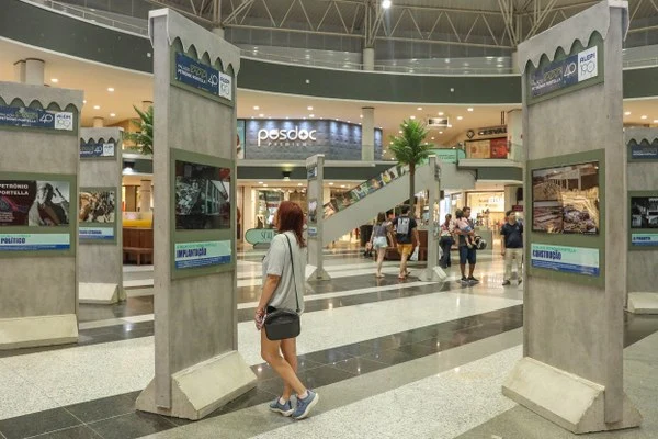 Exposição fica disponivel até 31 de Julho no shopping Riverside