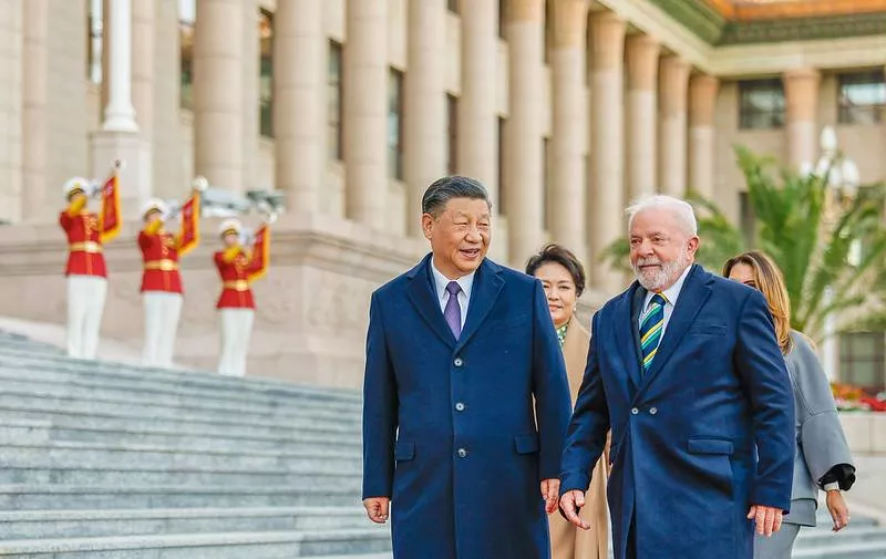Presidente da República, Luiz Inácio Lula da Silva, e presidente da República Popular da China, Xi Jinping