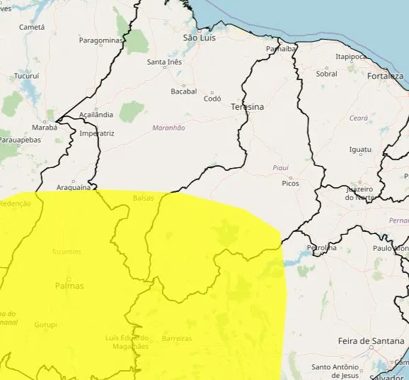Alerta de baixa umidade atinge nove cidades do Piauí; população deve se hidratar e evitar o sol