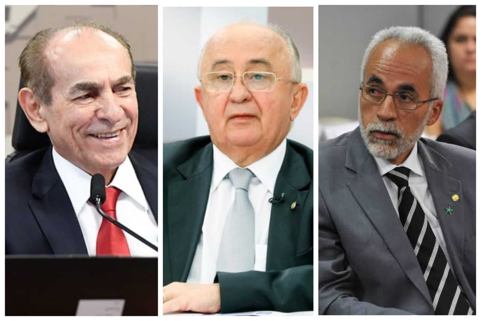 Marcelo Castro, Júlio César e Jesus Rodrigues: Senador em disputa