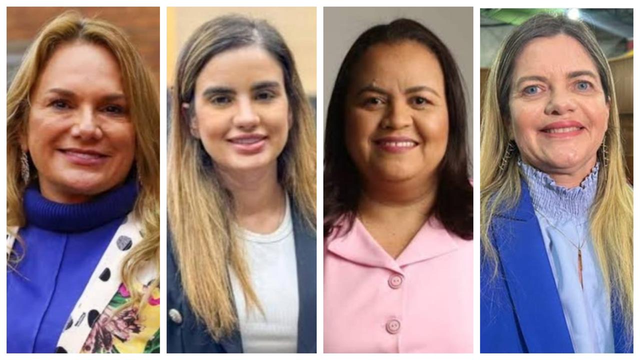 Ana Paula, Bárbara do Firmino, Elisangela Moura e Gracinha Mão Santa