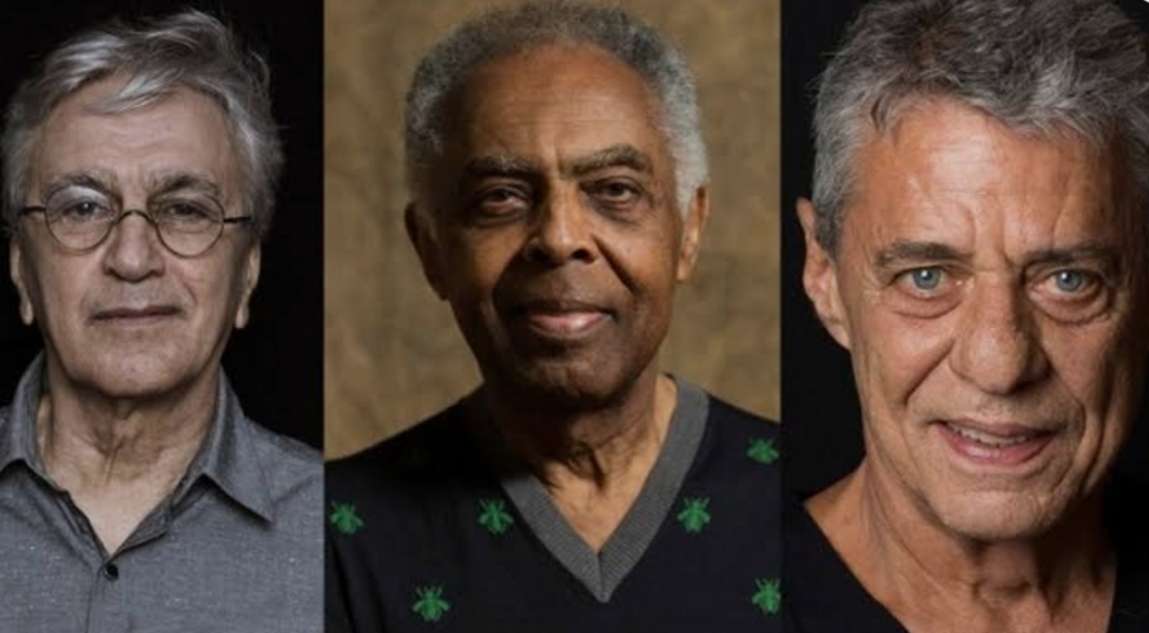 Caetano Veloso, Gilberto Gil e Chico Buarque: arte e engajamento político