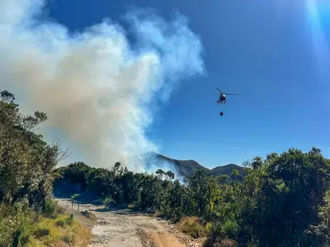 Bombeiros atuam no combate às chamas