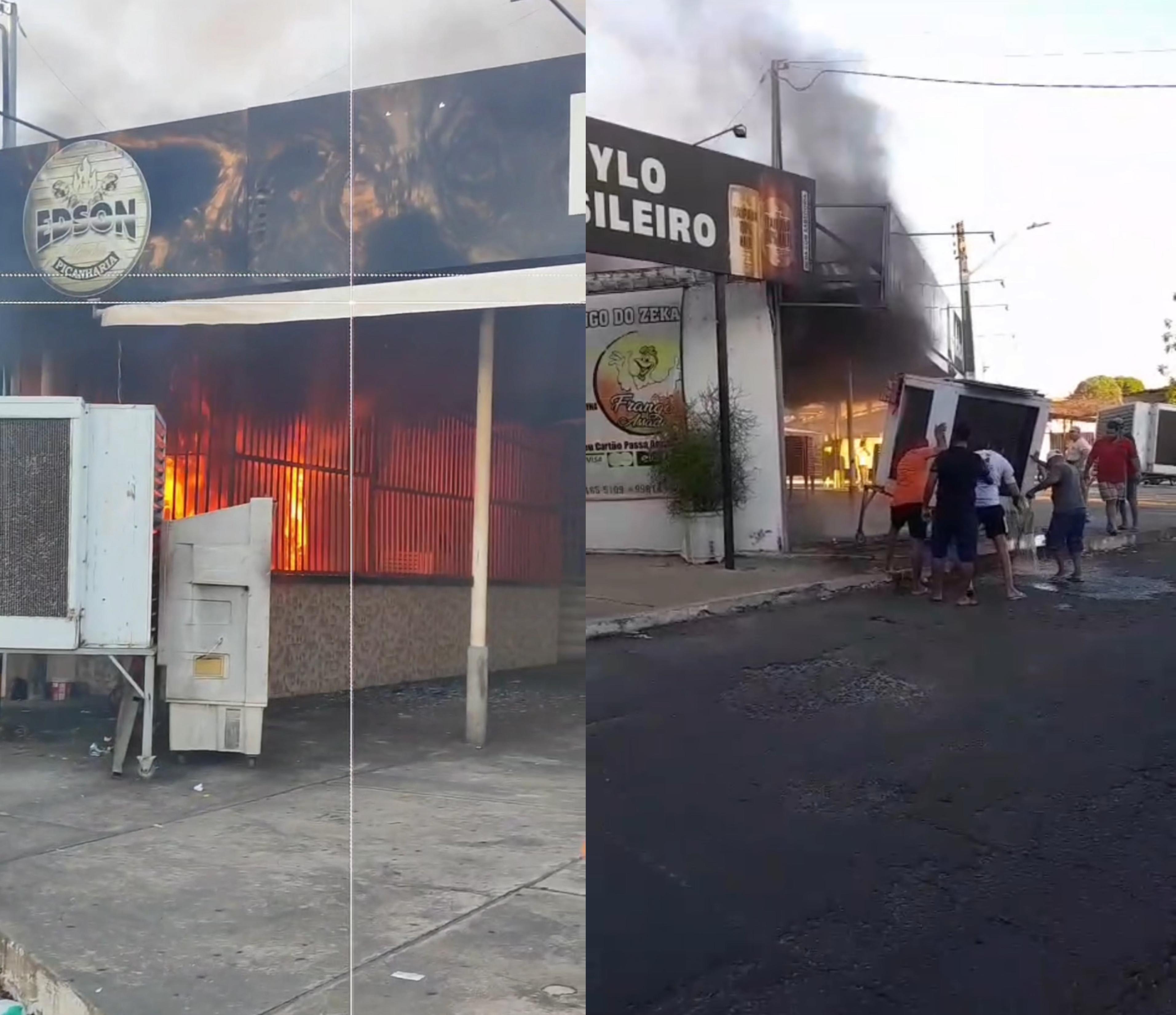 incêndio atinge restaurante na zona Sul de Teresina
