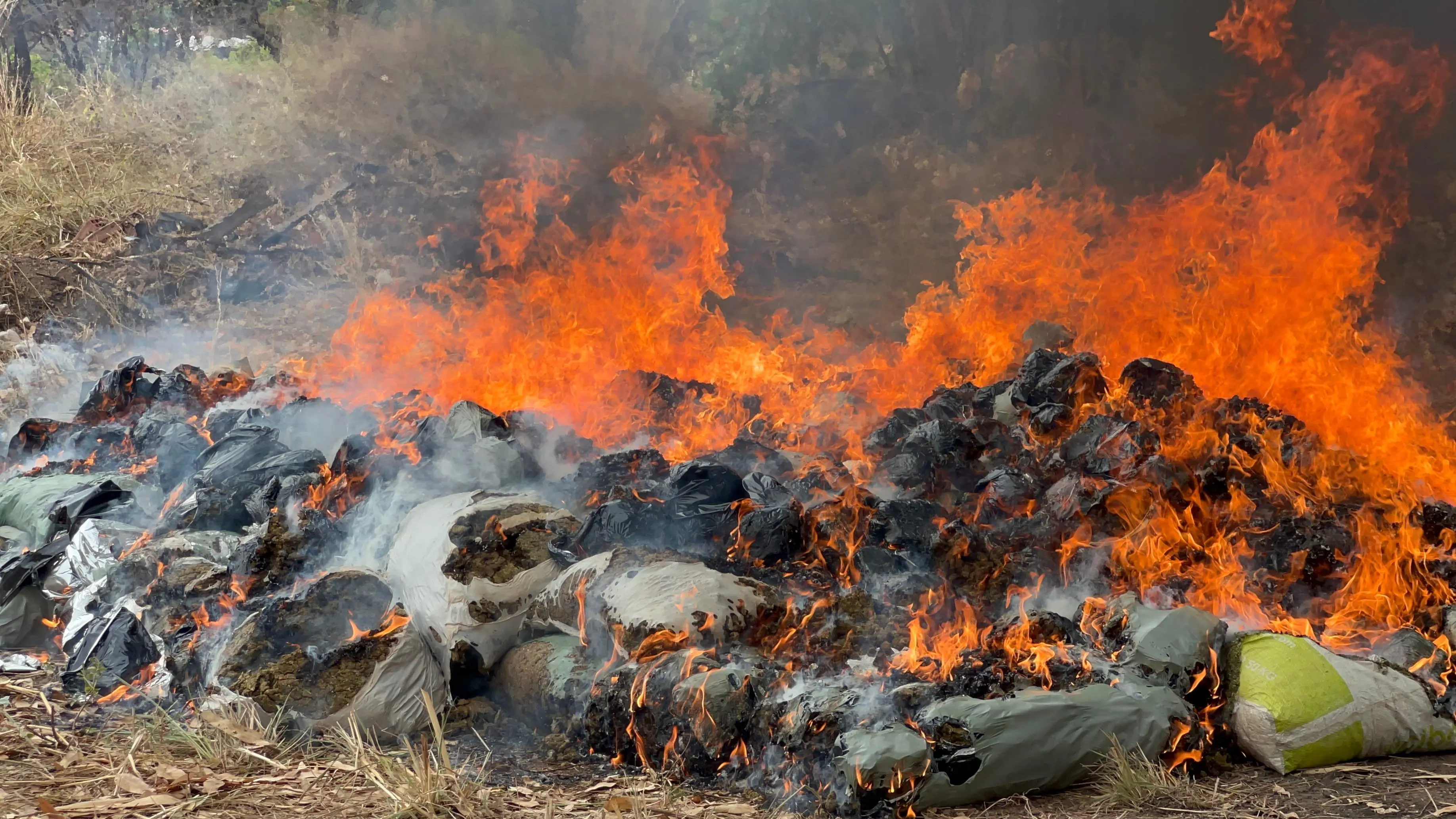 Maconha incinerada em uma cerâmica na zona Sul Rural de Teresina