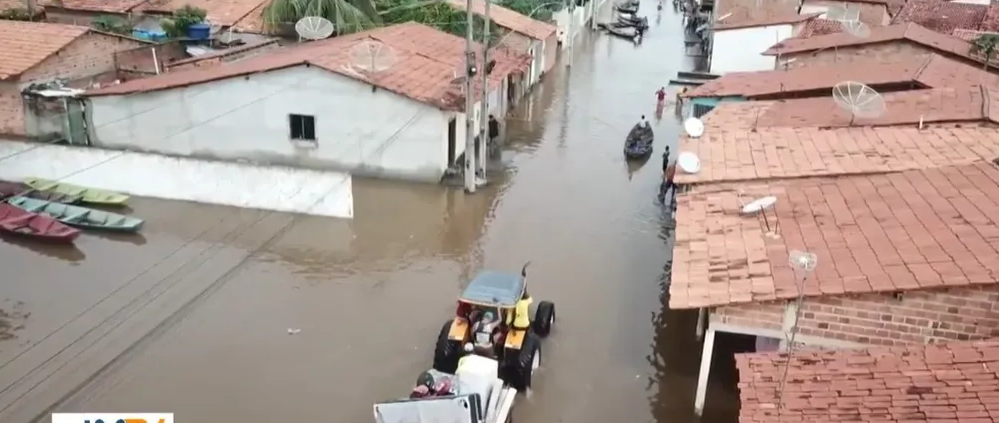 Cidades como Alto Alegre do Pindaré, no Maranhão, estão fortemente afetadas pelas chuvas