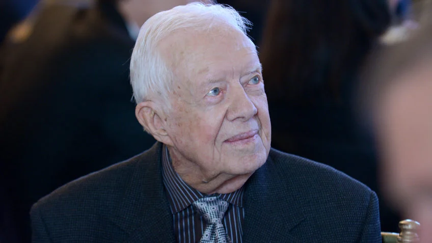 Jimmy Carter, ex-presidente dos EUA durante evento em fevereiro de 2017