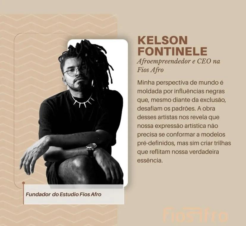 Kelson Fontinele, fundador do Estúdio Fios Afro