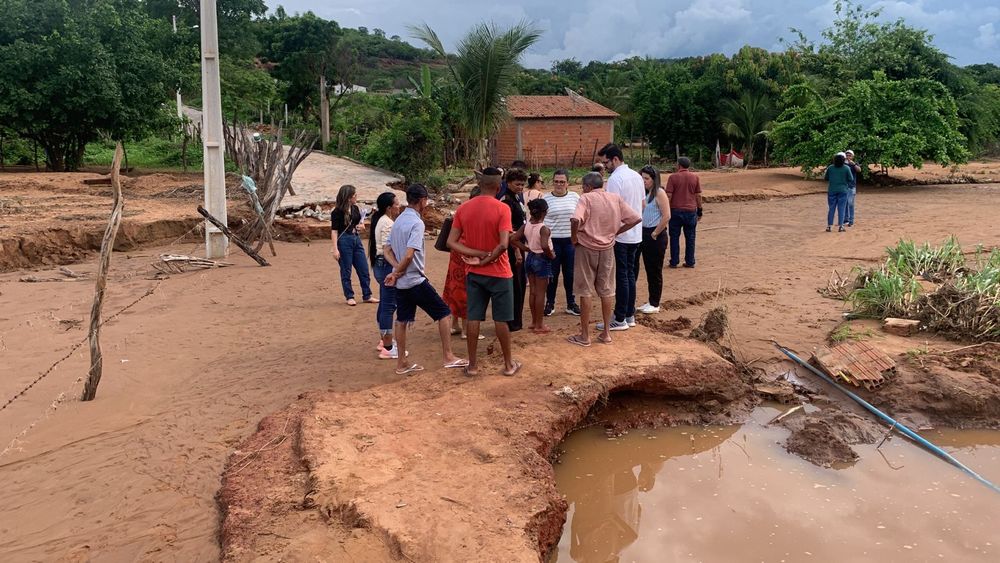 As fortes chuvas que afetaram a cidade de Picos