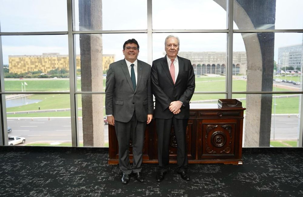 O governador Rafael Fonteles se encontrou com o ministro da Justiça, Ricardo Lewandowski